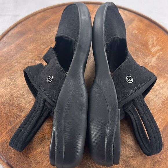 Bzees Sandals Wm 11M Cleo Black Elastic Slingback Strappy Open Toe Comfort - Picture 7 of 13